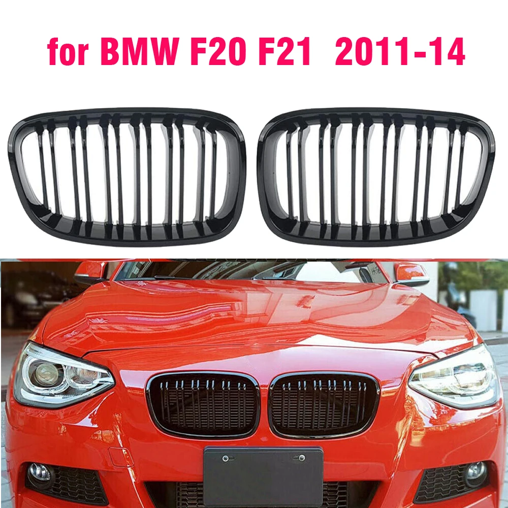 For BMW F20 F21 1-SERIES 116i 118d 118dX 12-15 Front Bumper Kidney Grill Grille