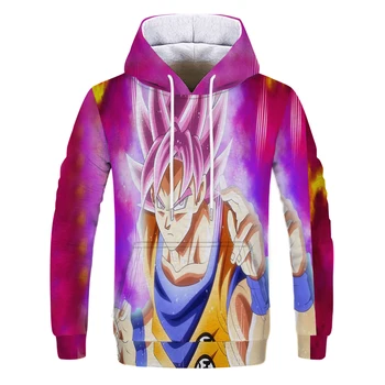 

Newest Anime Print Dragon Ball Hoodie Men/Women 3D Sweatshirt Dragonball Z child Goku Pocket Hoodies Student Fashion Cool Tops