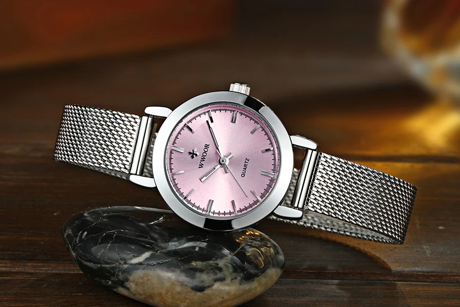 Mode décontracté femme montre résistant à l'eau femme montre-Bracelet en acier inoxydable dames Quartz Bracelet montre fille cadeau_voghion.com