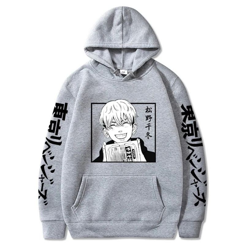 Japan Tokyo Revengers Draken Anime Hoodie Matsuno Chidong Casual Print Hooded Hoodies Oversized Streetwear Sweatshirts Unisex black sweatshirt Hoodies & Sweatshirts