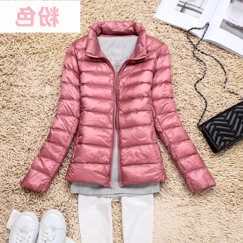 puffy coats 2020 New Casual 90% Ultra Light White Duck Down Jacket Women Autumn Winter Warm Coat Lady Plus Size Jackets Female Hooded Parka maxi puffer coat