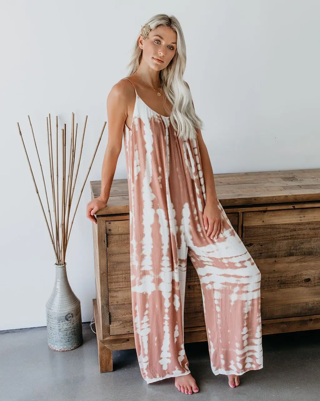 2020 Bikini Cover-ups Boho Spaghetti Strap Jumpsuit Plus Size Cotton Dress Beach Swimsuit Cover Up Sexy V-neck Beach Tunic A328