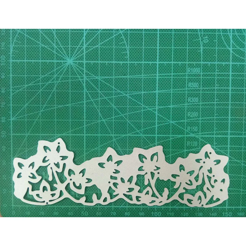 

151*48mm Cutting Dies Making Scrapbook Greeting Card edge Lace Hollow Border Metal Cutting Dies Stencil Frame Embossing