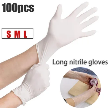 

Spot 100pcs Disposable Gloves Latex For Home Cleaning /Food/Rubber/Garden Gloves Universal For Left And Right Hand