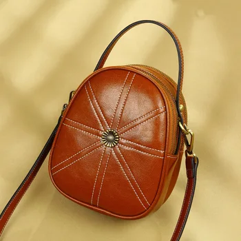 

Female Daily Bag High Quality Split Leather Women Shoulder Messenger Bag Ladies Small Crossbody Bag