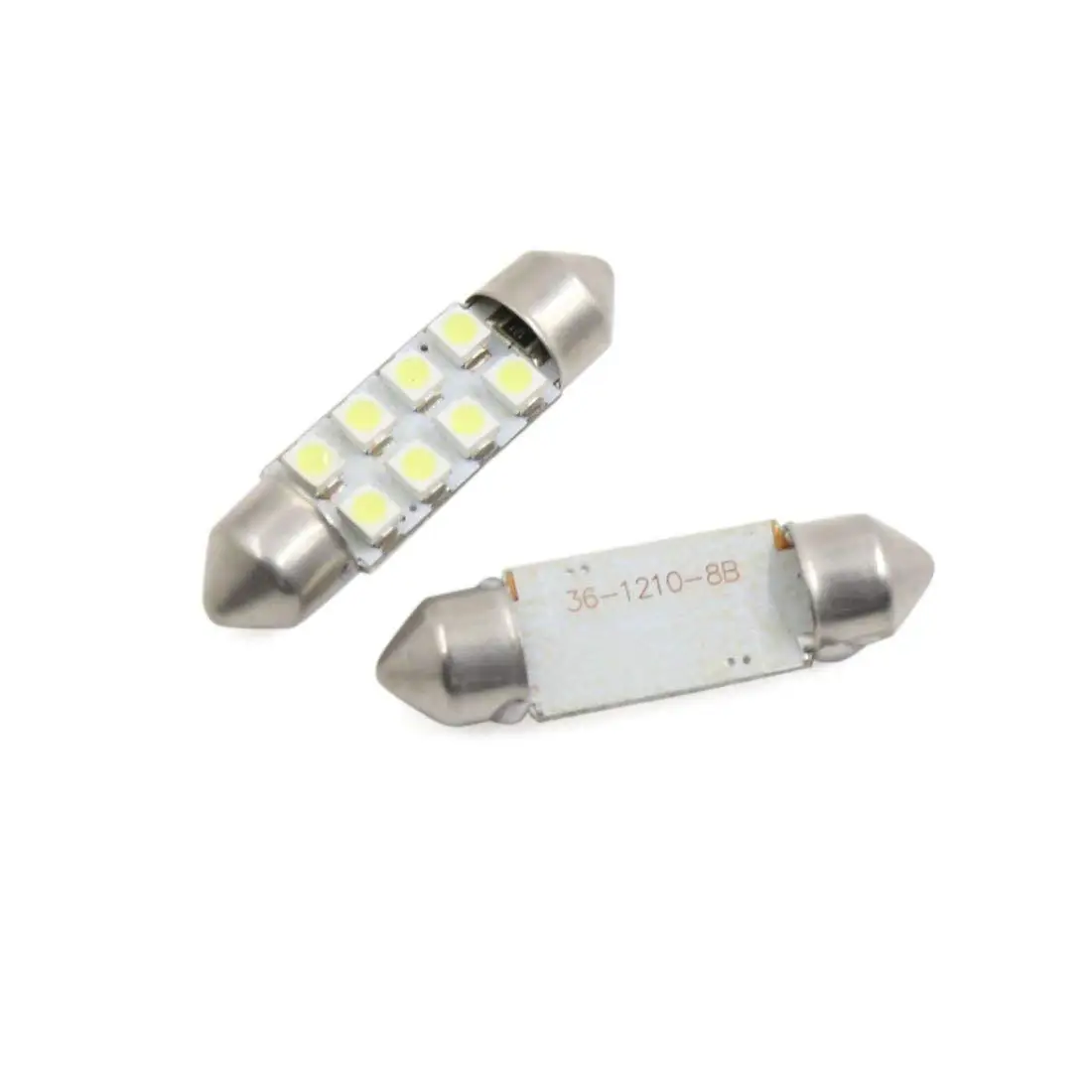 X Autohaux 10Pcs 37mm  ȭƮ 8-3528-SMD LED   ڵ ׸   Ʈ