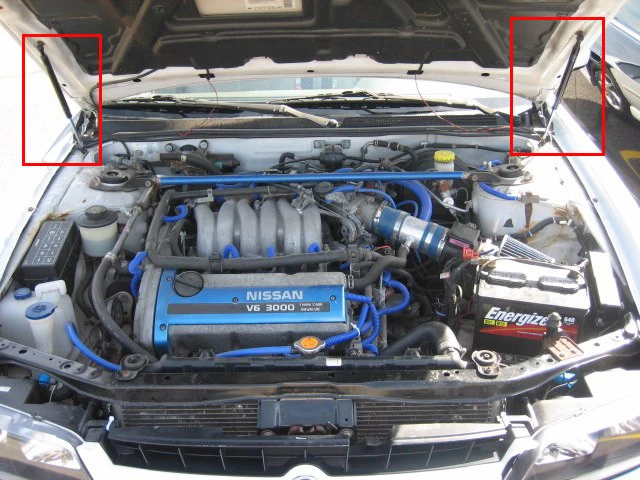  2x Hood Lift Supports Gas Struts Spring for Nissan Maxima A32 Series for Infiniti I30 Base 1995-199