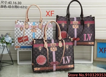 

Luxury Louis Vuitton LV- Leather Handbags Women Bags Designer Brand Women's Shoulder Bags Large Capacity Ladies Hand Bags L436