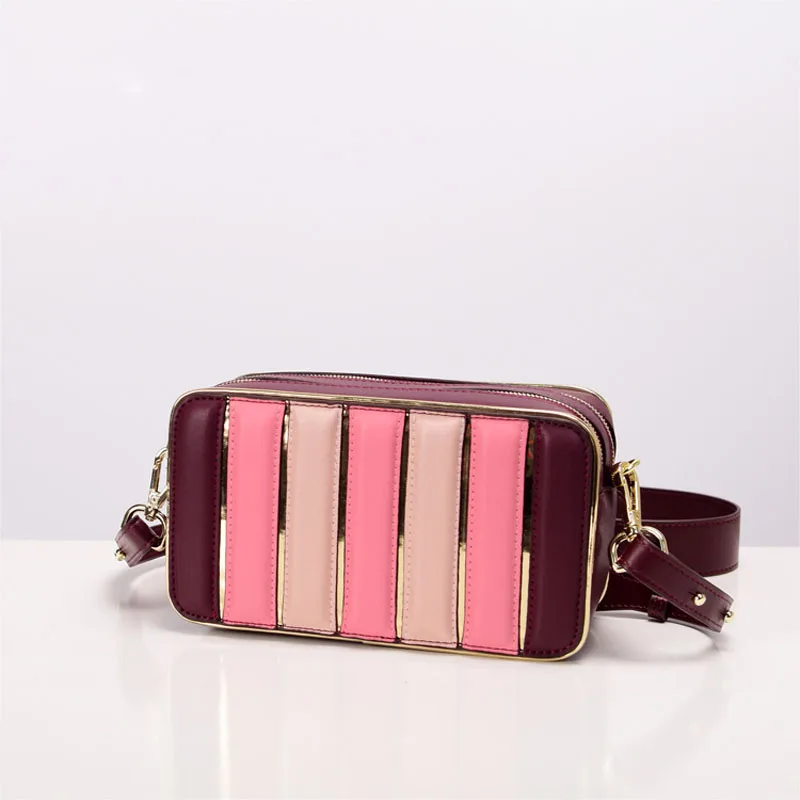 

Luxury Female Casual Handbags Designer Leather Mini Portable Shoulder Bag Phone Coin Bag Women New Color Matching Crossbody Bag