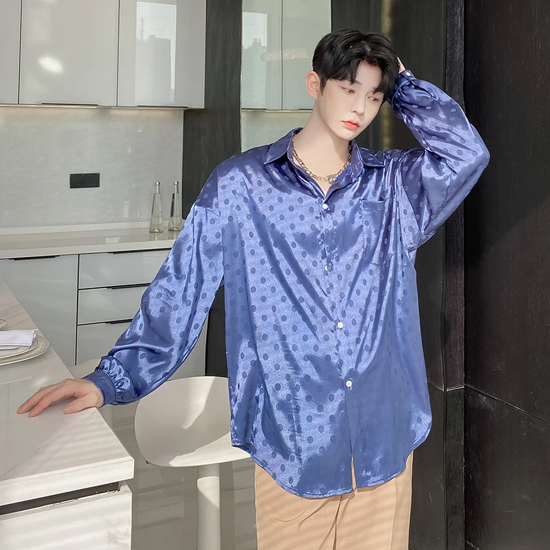 Mens Satin Oversize Shirts 