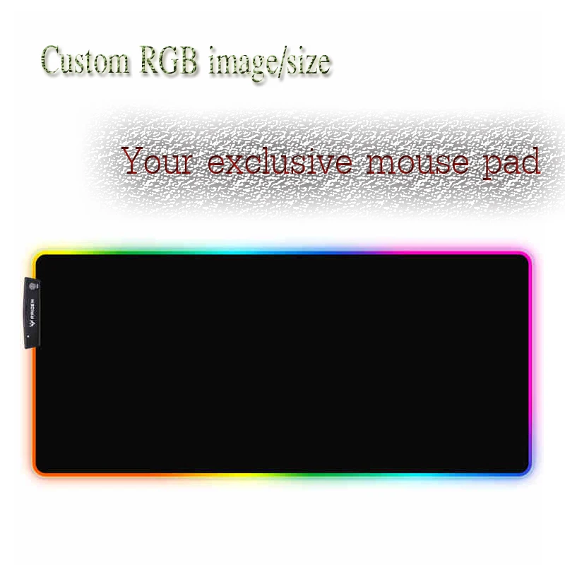 Mairuige Five color RGB Gaming Mouse Pad Cold Light LED Color Lock USB Evil Wolf Legend 5