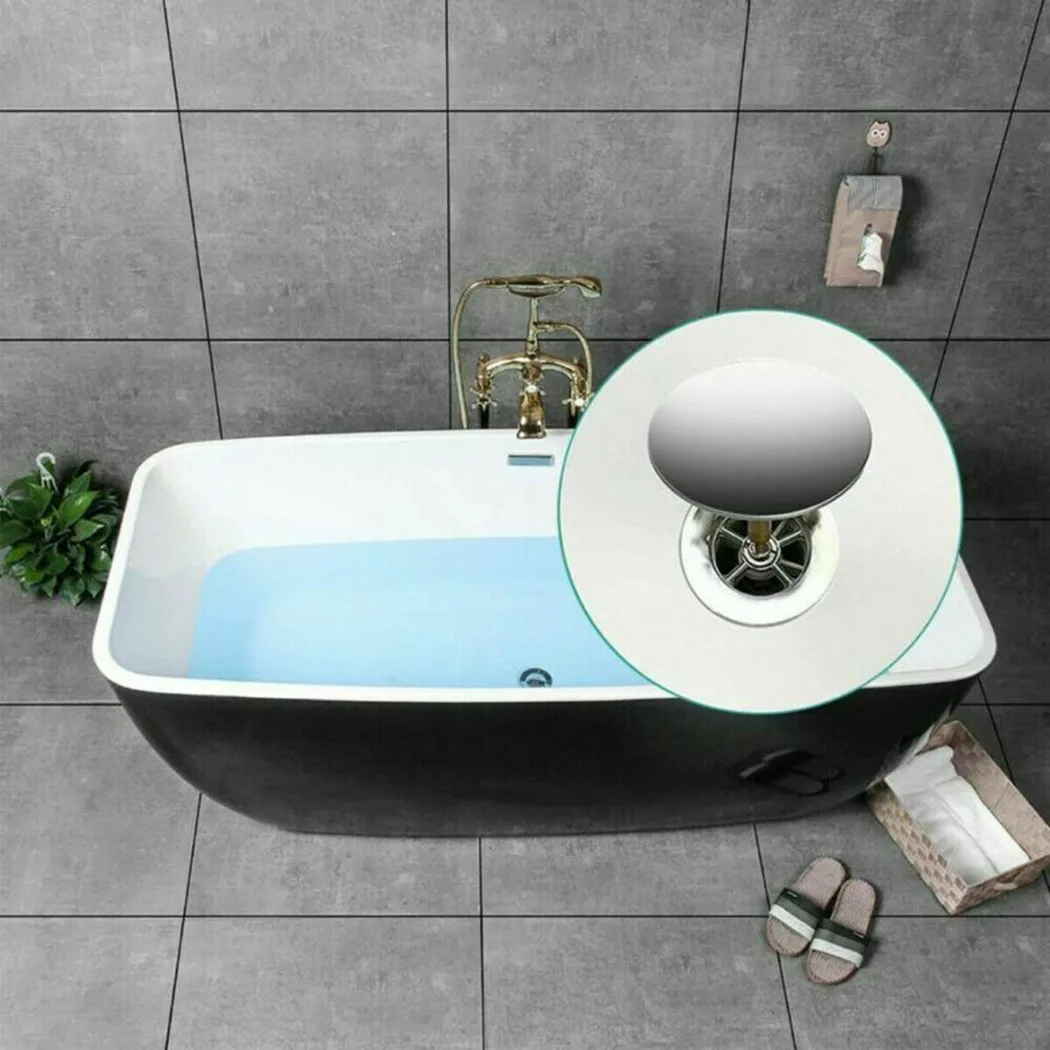 Tappo per vasca da bagno da 70mm tappo per rifiuti Pop-Up regolabile per  vasca da bagno solo guarnizione piatta in ottone scarico per vasca da bagno  scolapiatti accessori per filtri