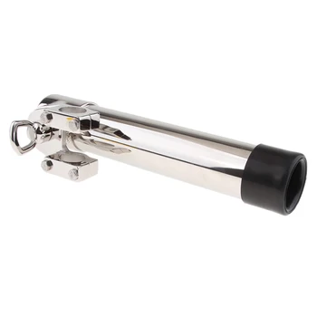 

Heavy Duty Stainless Steel Rod With Clamp, Fishing Rod Pole For Rail , 360 Degree Adjustment