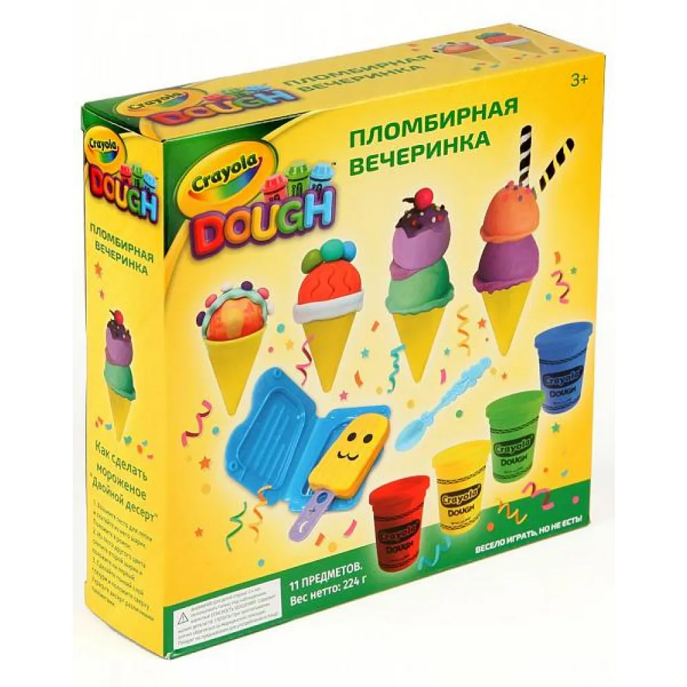 Игровой набор Crayola &quotПломбирная вечеринка&quot тесто для лепки | Игрушки и хобби