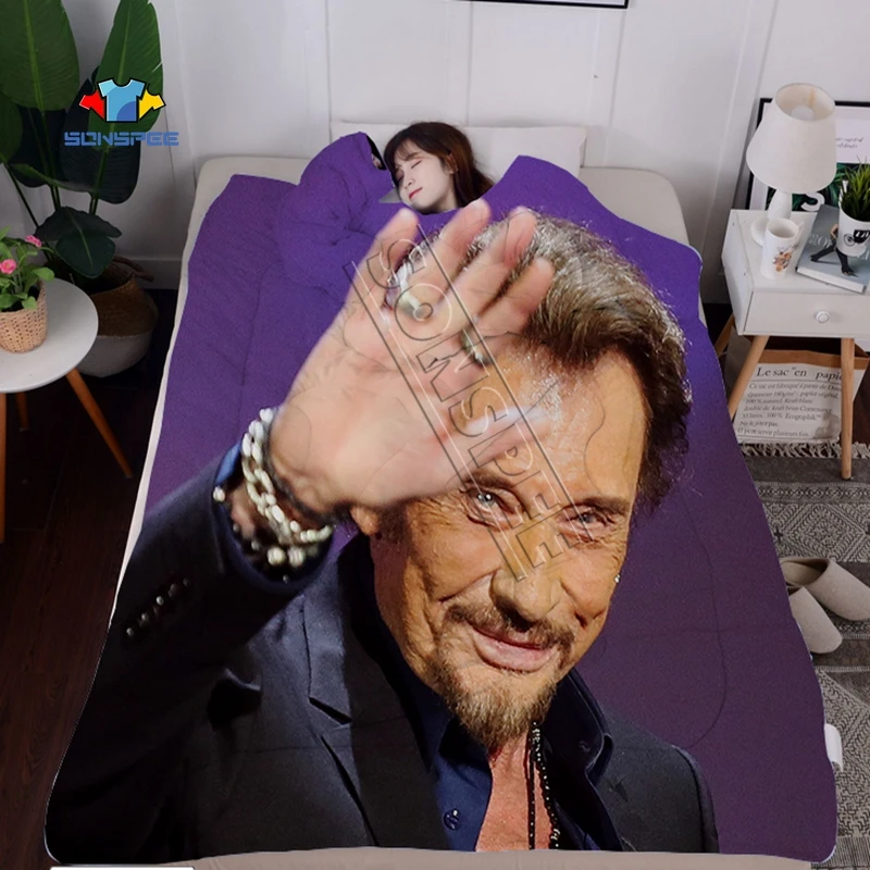 Новое 3D печать рок-певец Джони Халлидей стеганное одеяло для дивана путешествия кровать Узорчатое покрывало одеяло мальчик девочка одеяло диван «ленивое» одеяло - Цвет: 12