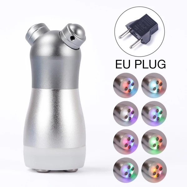 Silver EU Plug Радиочастотный массажер тела и лица светодиодный фотон для лица мезотерапия электропорация машина для красоты омоложение лица лифтинг - Цвет: Silver EU Plug