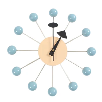 

Electronic Clock Mute Spherical Modern Clock Art Simulation Sports Decorative Candy Wall Clock