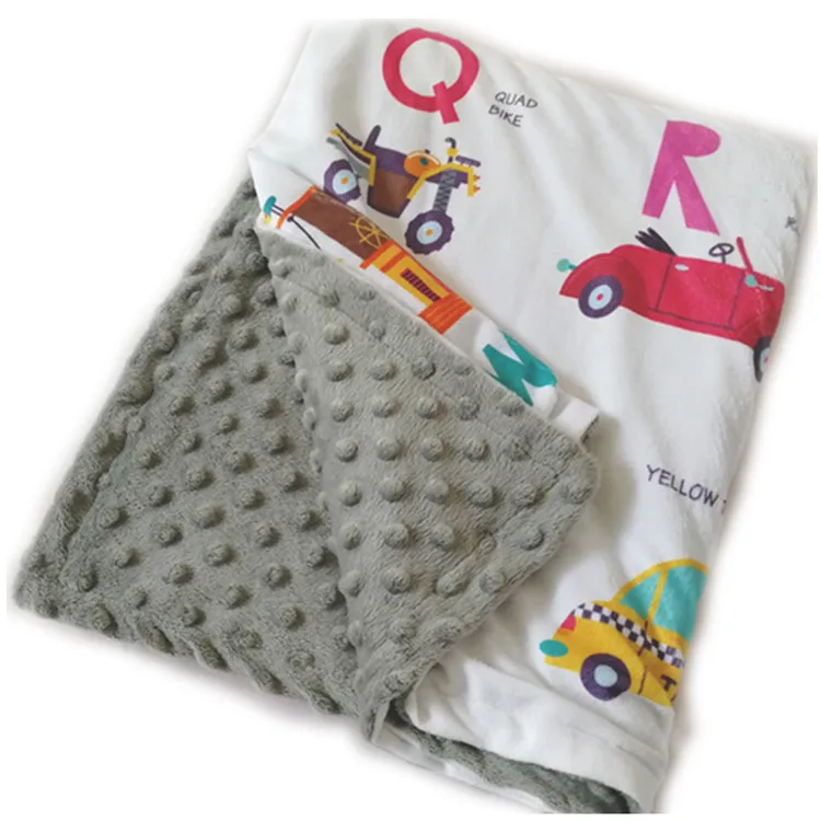 Детское одеяло для детей, мягкое Одеяло Минки, Двухслойное Коралловое детское одеяло с динозавром, разноцветное, 75*120 см - Цвет: car