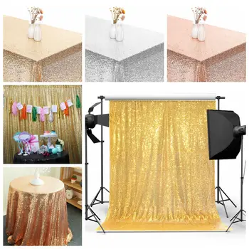 

120x210cm Sequin Backgrounds Fabric Curtain Birthday Wedding Photo Shot Backdrop Studio Photography Back Drops Party Booth Decor