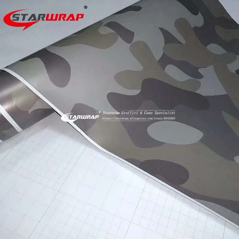 Starwrap армейские камуфляжные печатные с матовой отделкой скутер мотоцикл оберточная виниловый лист в рулоне