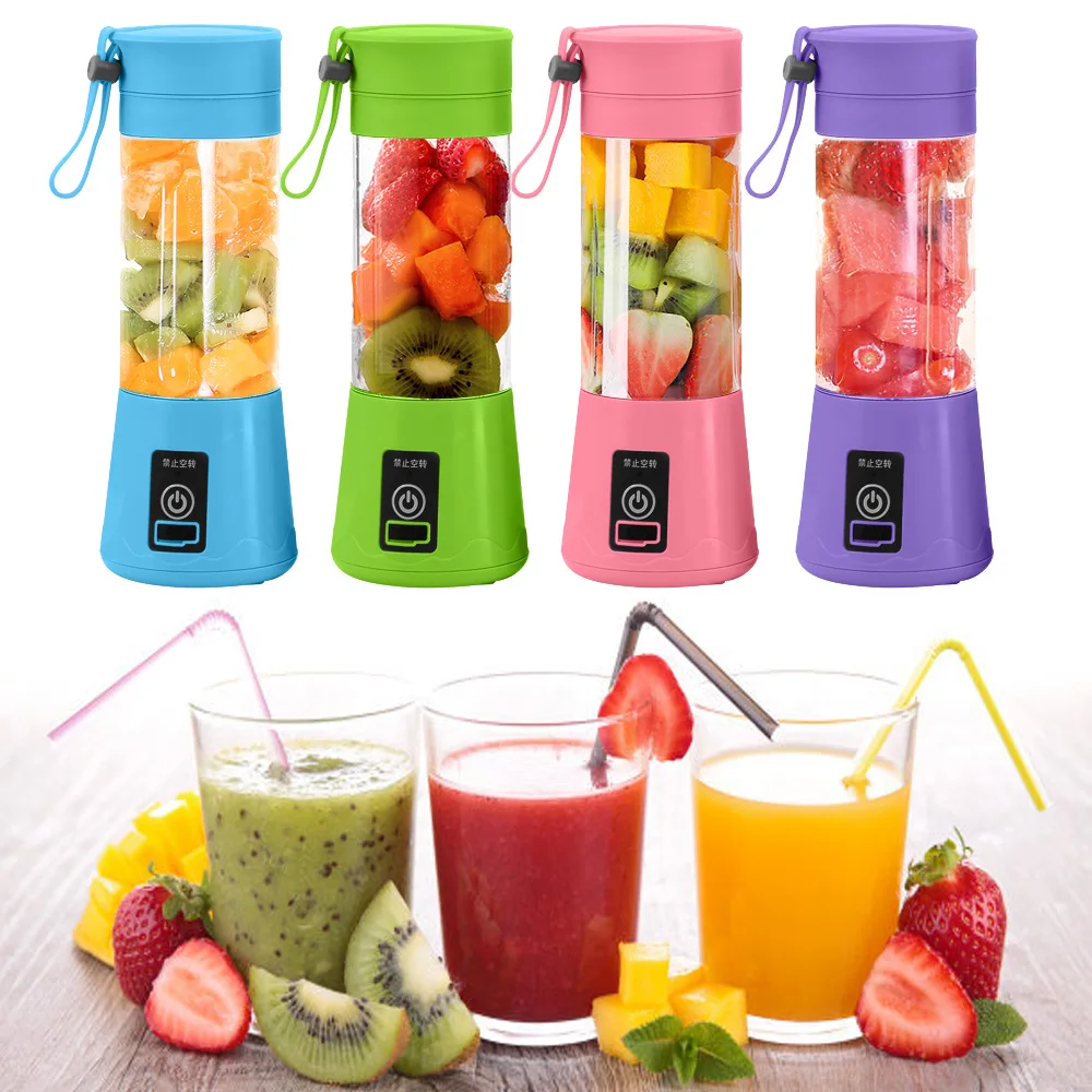 380ml USB Rechargeable Portable Juice Blender Mini Juicer Cup Fruit Mixer Milkshake Bottle Mixing Machine Baby Food dropshipping