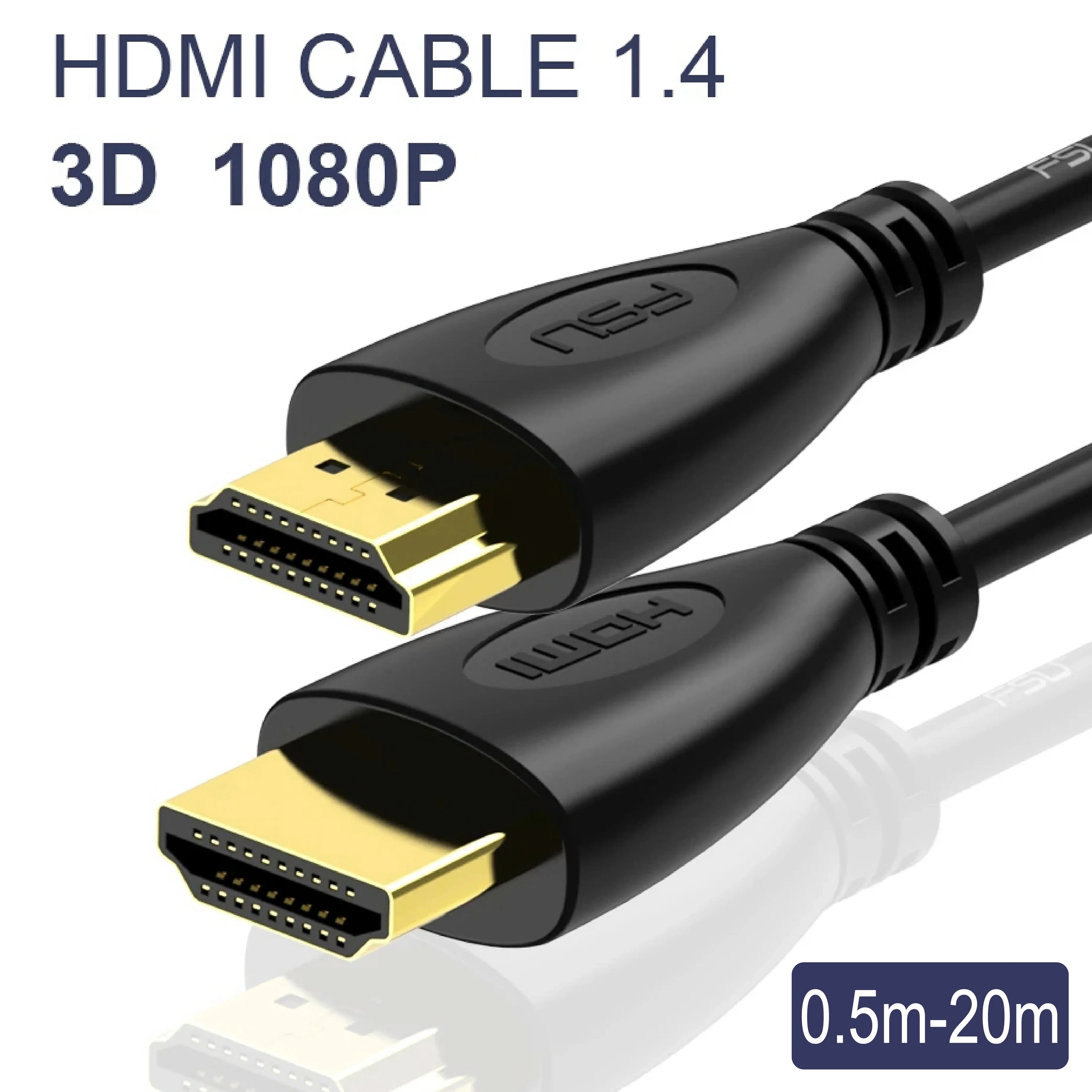 HDMI Cable Switcher Splitter XBOX Gold-Plated for HDTV 1m 3m 20m 1080P PS4 3D PS5 High-Speed