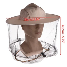 1 шт Пчеловодство шляпа пчеловодство джинсовая сетка для лица Защитная крышка для защиты от комаров на открытом воздухе кемпинг для фермы Пчеловодство защита