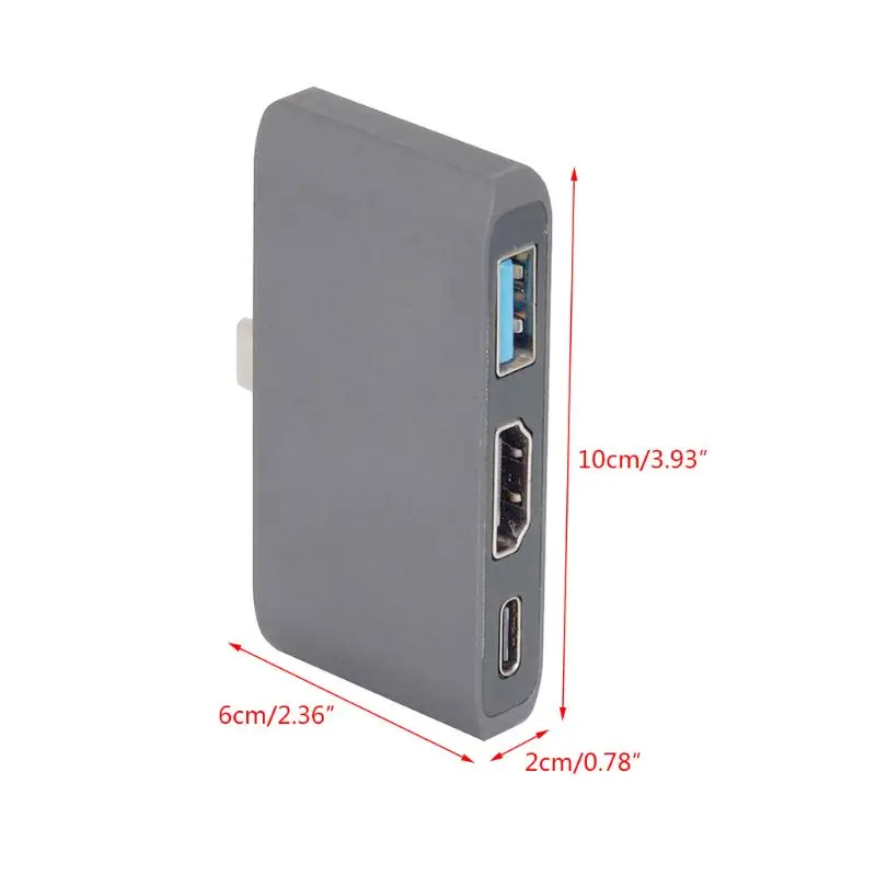 USB C 3,1-HDMI 4K цифровой многопортовый адаптер-концентратор конвертер для samsung S8/9 для переключателя kingd для MacBook12/Mac