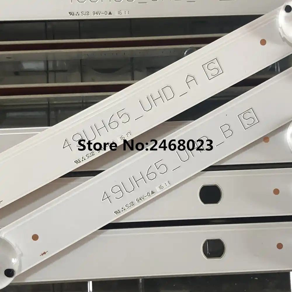 nuevo 5set 40 uds tira de led para iluminacion trasera para 49 pulgadas lg tv 49uh65 uhd b un ssc 49inch uhd a b