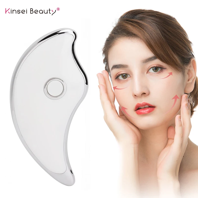  MicroCurrent Vibration Facial Lifting Ion Massager Slimmer EMS Electric Scraping Board Face Shaping