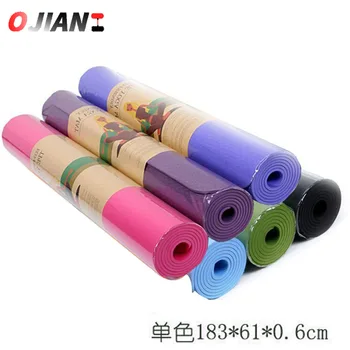 

Hot Massage Mat Yoga Mat Thicken Widened Long Non-Slip Monochrome TPE Yoga Mat Fitness Sports Mat Floor Mat