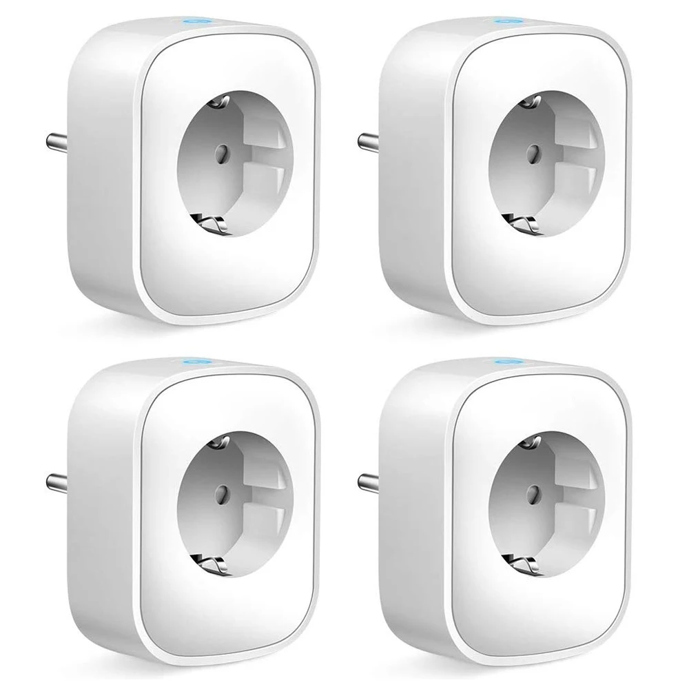 

4pcs/lot TUYA WIFI Smart Socket EU Plug Power Meter Timer Remote Control Smart Timing Switch Compatible Google Home Alexa IFTTT