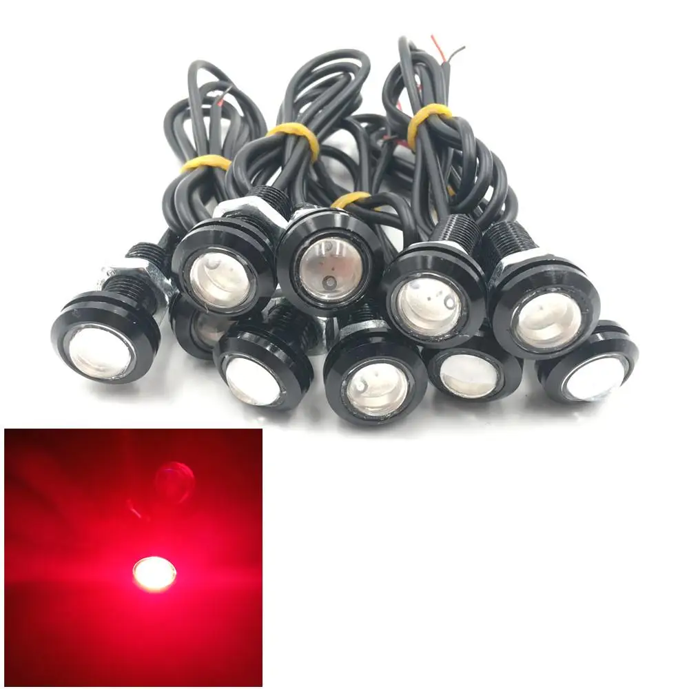 

1/2" NPT 12V 10W Red LED Boat Drain Plug Light Lamp For Marine Underwater Fish