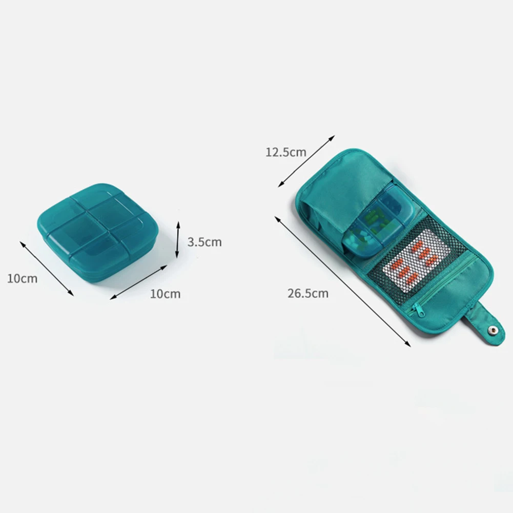 Портативный дорожный ящик для хранения таблеток, сумка для таблеток, диспенсер для лекарств, органайзер, Карманный чехол дозатор для таблеток, коробка для таблеток, медицинский ящик