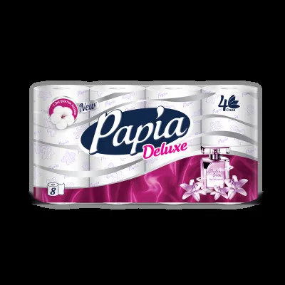 Туалетная бумага Papia Delux Dolce Vita, 4 слоя, 8 рулонов
