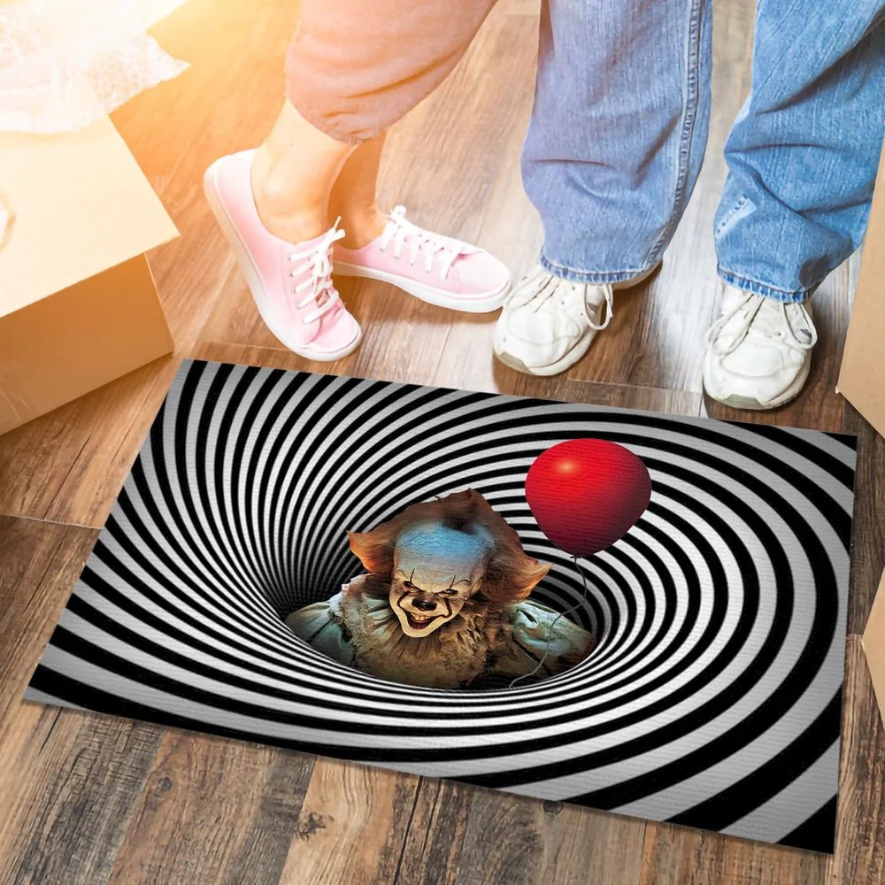 CLOOCL Happy Halloween Horror Movie House Doormat 3D Printed Absorbent Non-slip Floormat Bedroom Carpet Indoor Outdoor | Дом и сад