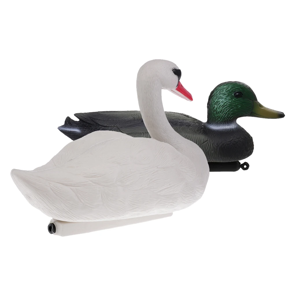 3Pcs SWAN DUCK DECOY Floating Duck Decoy With Weighted Keel For Hunting Fishing