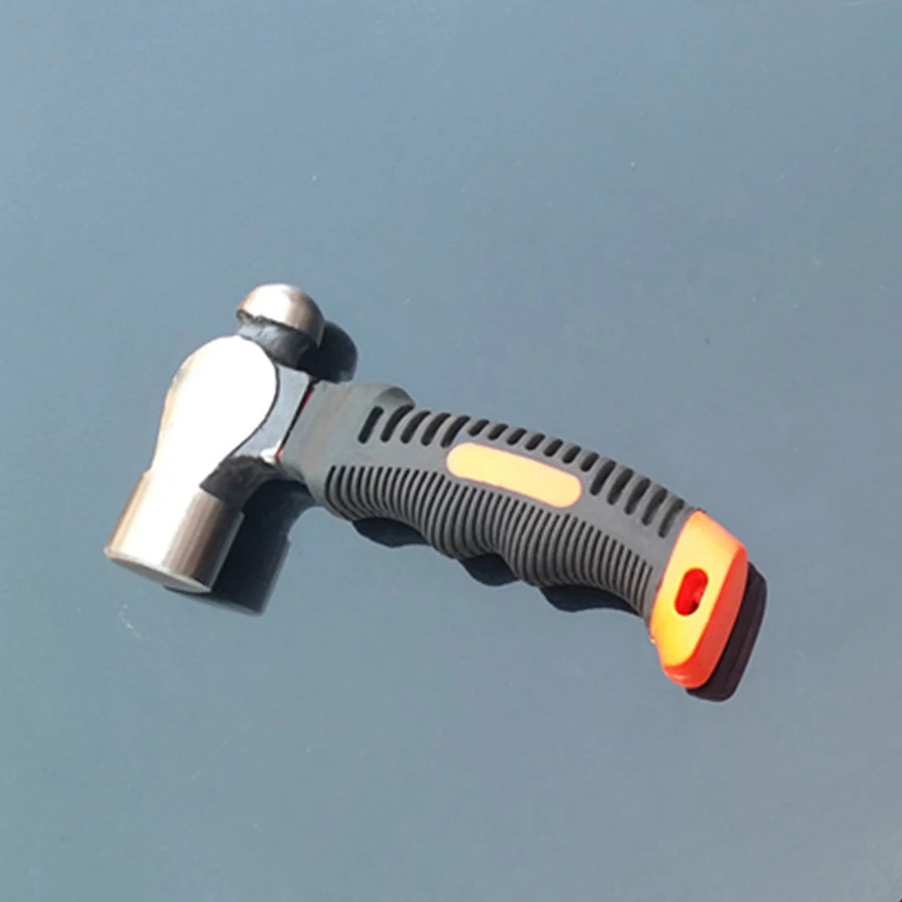Mini Hammer Ball-peen Hard Metal Hammer Double-faced Non Slip Rubber Grip Hand Tool Woodworking Tool High Carbon Steel