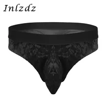 Мужское нижнее белье, трусики для секса, с мешочком, с низкой посадкой, бархатные сетчатые бикини, Экзотические трусы, нижнее белье, сексуальные трусики-стринги