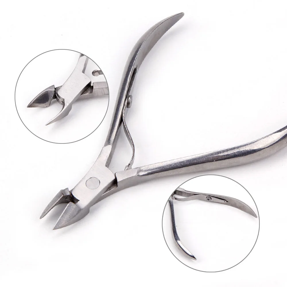4/8/10 pcs Rainbow Stainless Steel Nail Cuticle Nipper Tweezer Clipper Dead Skin Remover Scissor Pl
