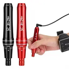 Ротационная Машина для татуировки, контроллер типа часов, микроблейдинг, Полуперманентная татуировка, ручка, машина, США вилка, 100-240 В, Перманентный макияж