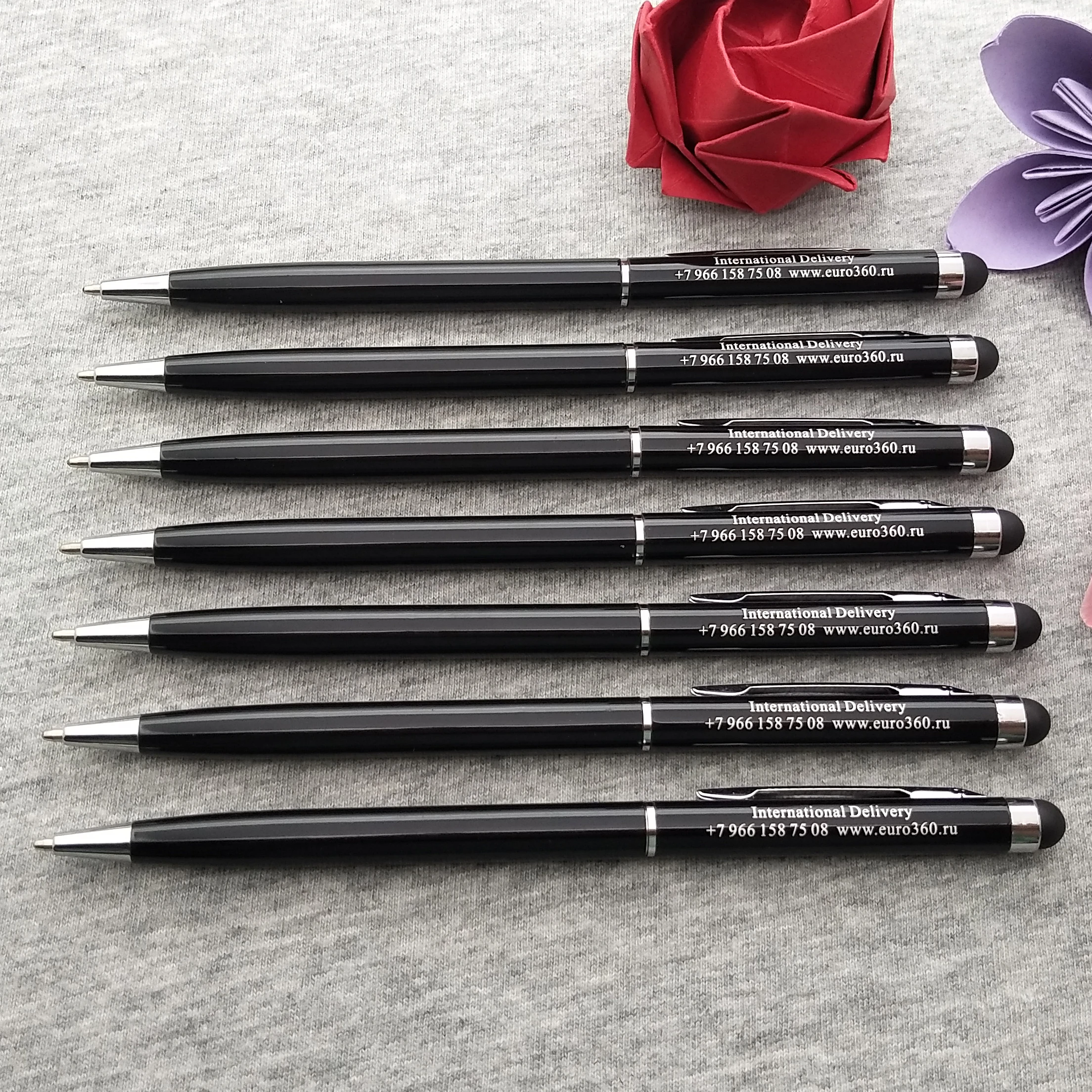 60pcs a lot personalzied wedding table centerpieces smartphone touching pens custom printing with your date and wishes | Канцтовары для