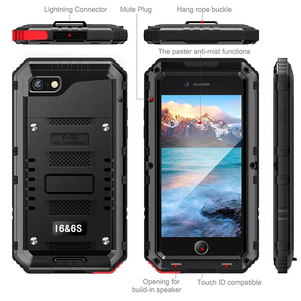  Armor-IP68   Ƽ  Ż ̽, ̺긮, , iPhone SE 2020, 8, 7, 11, 1213 14 15 Pro Max, XR, XS Max