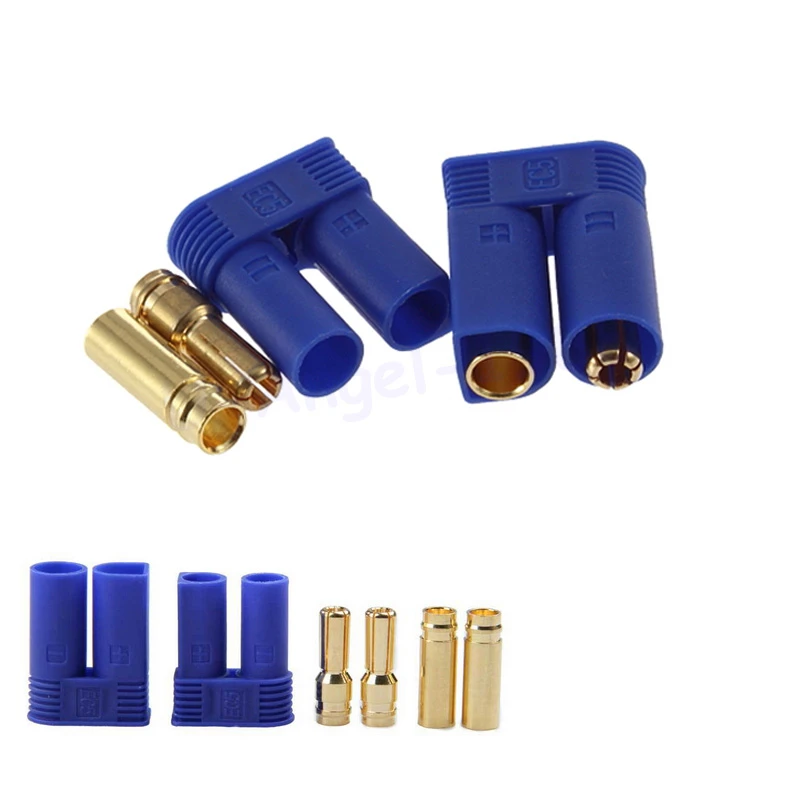 EC2 2mm Banana Plug Connectors - Male/Female Gold Bullet Plugs For RC ESC Motor & LIPO Battery, 20 Pairs - View #8