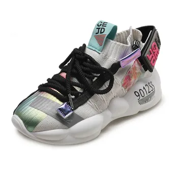 

Net red sneakers women 2019 new breathable running casual shoes ifashion trendy pedal father shoes