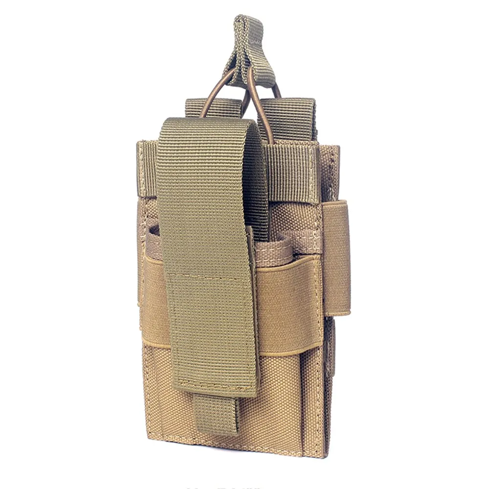 Тактическая Молл сумка, чехол для телефона Зарядка сумка сокровище военный Телефон чехол для ремня жилет Водонепроницаемый Открытый Охота аксессуар сумки - Цвет: tan