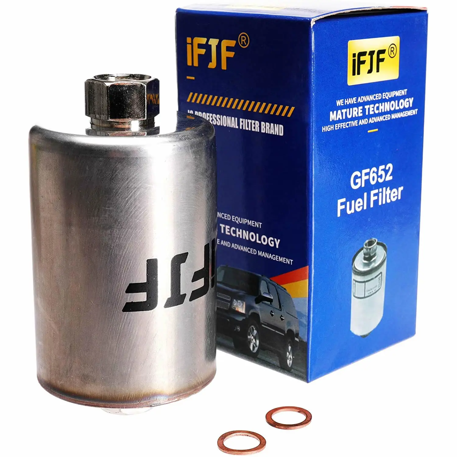Топливный фильтр GF652 для Chevrolet GMC Buick Cadillac Hummer Jaguar Land Rover Isuzu Oldsmobile Pontiac 25055046 25055052