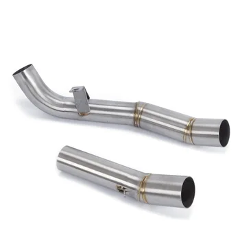 

Motorcycle Full Exhaust Middle Pipe Connection Link Pipe Round 51mm Muffler Slip On For Kawasak Z1000 2007 2008 2009