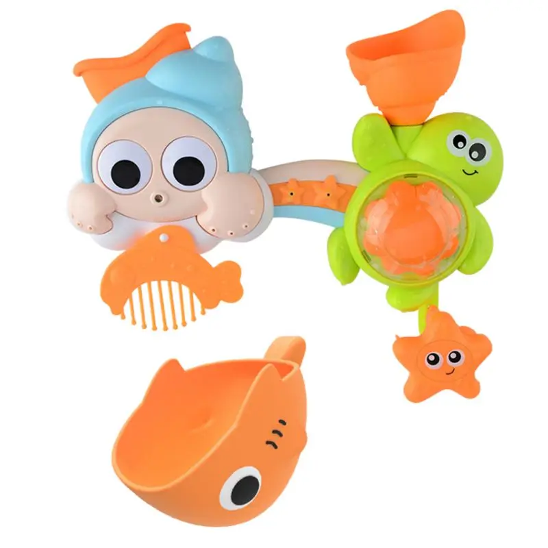 1 Набор, Детские брызги вокруг счастливых морских животных, бегущая вода вокруг счастливой детской ванной, играющие в водяную ванну, забавные игрушки