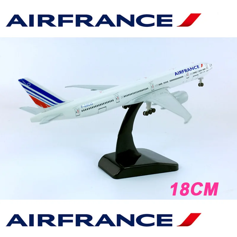 13 см 1/400 масштаб Франция авиалиний Боинг B777 модель воздушного самолета литые игрушки из пластикового сплава дети самолет подарок дисплей шоу